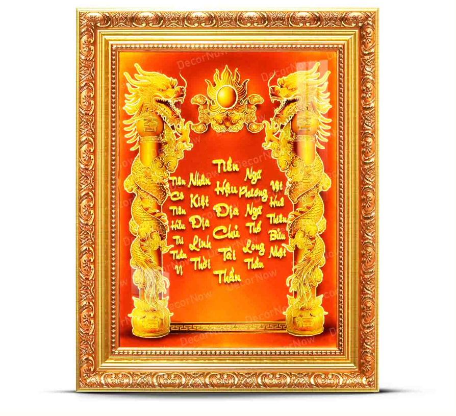 Bài Vị Thần Tài Thổ Địa Hiệu Ứng 3D